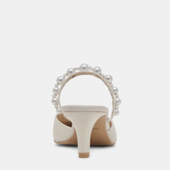 Dolce Vita Kanika Pearl Mid Heels Vanilla Pearls Wedding Bride Size 8 $150.00 - Picture 12 of 16